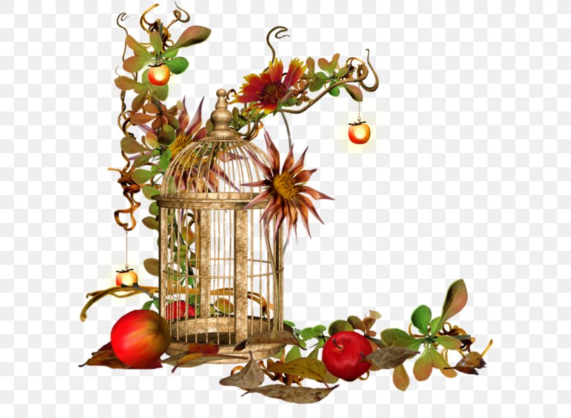 Download Clip Art, PNG, 600x600px, Autumn, Branch, Cage, Christmas, Christmas Decoration Download Free