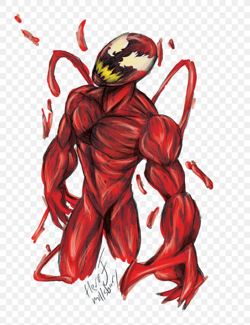 DeviantArt Drawing Venom Carnage, PNG, 749x1066px, Art, Carnage, Cartoon, Character, Costume Design Download Free