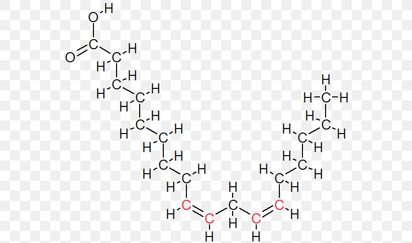 Linoleic Acid Trans Fat Stearic Acid Hydrogenation, PNG, 568x484px, Linoleic Acid, Chemical Bond, Diagram, Fatty Acid, Hydrogen Download Free