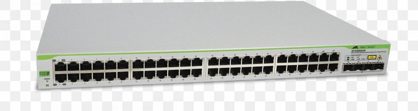 Allied Telesis Computer Network Small Form-factor Pluggable Transceiver Gigabit Ethernet Network Switch, PNG, 1200x321px, Allied Telesis, Computer, Computer Component, Computer Hardware, Computer Network Download Free