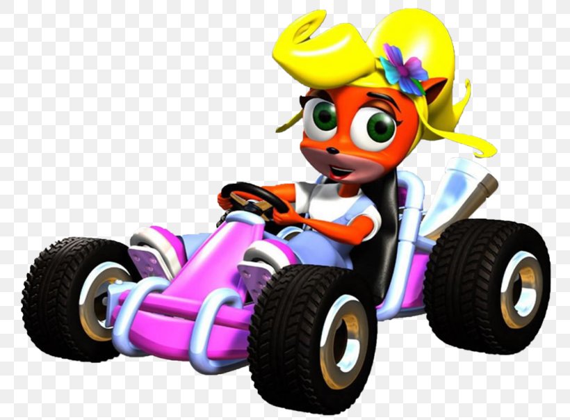 Crash Team Racing Crash Bandicoot: Warped Coco Bandicoot Tawna Bandicoot, PNG, 768x604px, Crash Team Racing, Automotive Design, Bandicoot, Car, Character Download Free