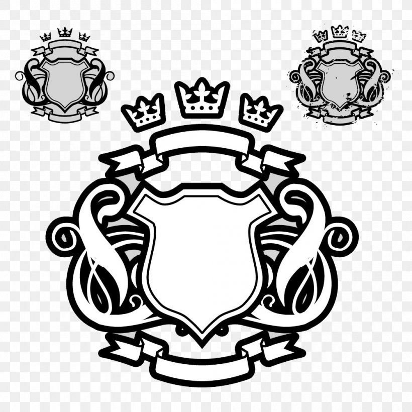 Black Badge, PNG, 1000x1001px, Blazon, Black And White, Coat Of Arms, Crest, Crown Download Free