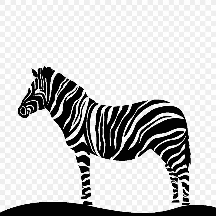 Zebra Horse Sticker Silhouette Animal, PNG, 1200x1200px, Zebra, Adhesive, Advertising, Animal, Animal Figure Download Free