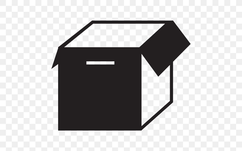 Box, PNG, 512x512px, Box, Area, Black, Black And White, Cardboard Download Free