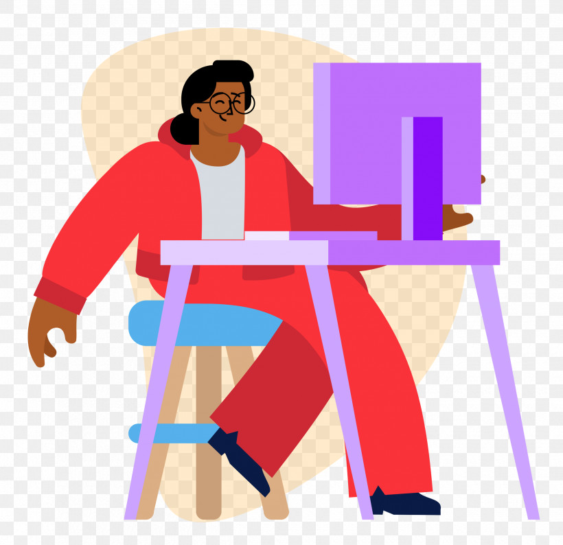 Working Work Desk, PNG, 2500x2422px, Working, Behavior, Cartoon, Computer, Desk Download Free