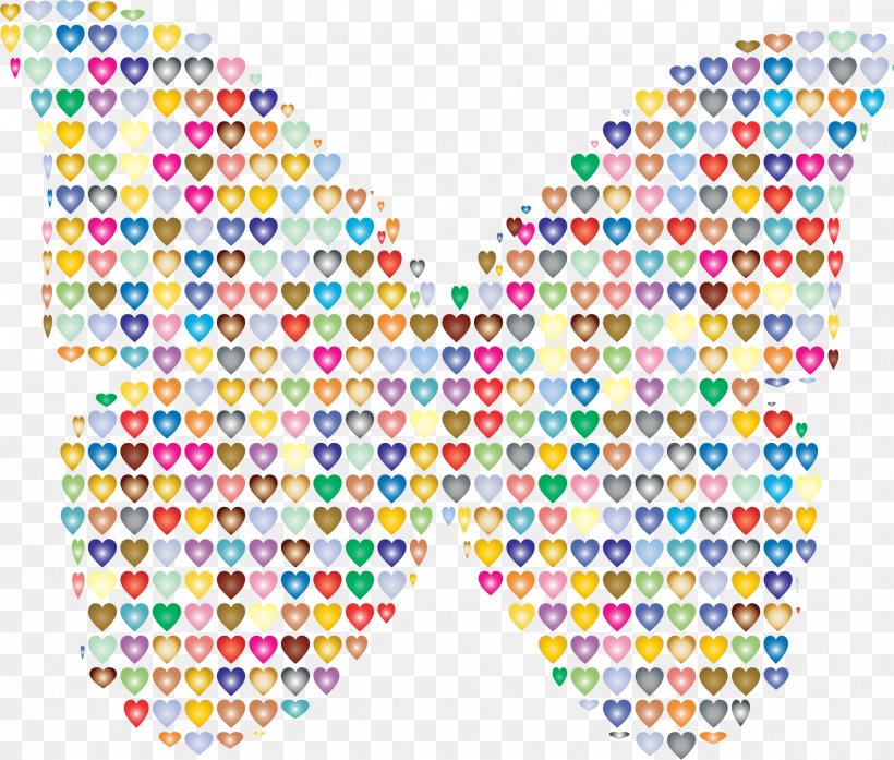 Butterfly Heart Color Drawing Clip Art, PNG, 2364x2012px, Butterfly, Area, Art, Color, Coloring Book Download Free