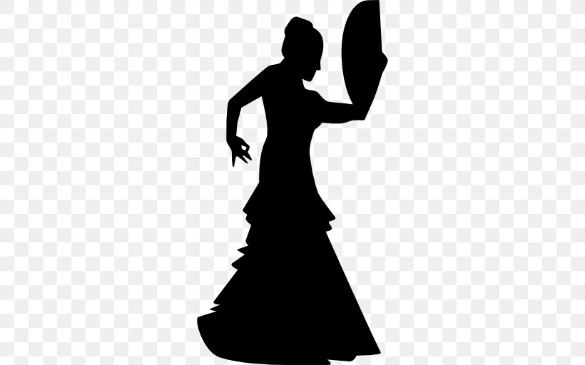 Flamenco Dance Silhouette, PNG, 512x512px, Flamenco, Arm, Beauty, Black And White, Dance Download Free