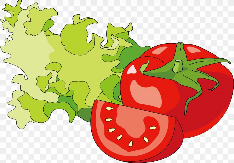 Hot Dog Hamburger Tomato Illustration, PNG, 3668x2560px, Hot Dog, Apple, Cartoon, Diet Food, Food Download Free