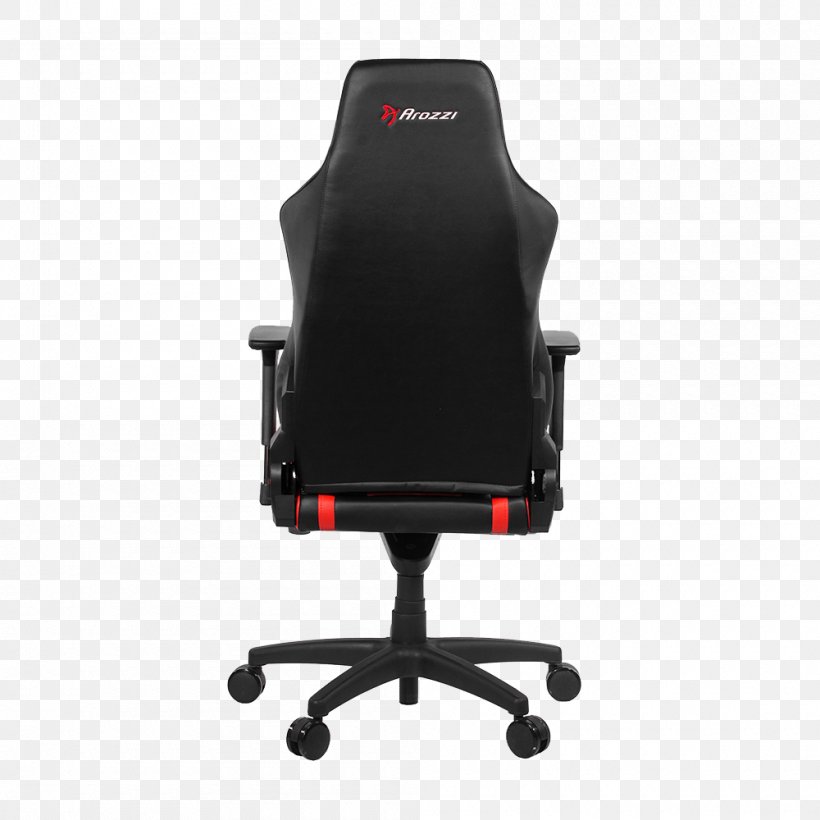 Office & Desk Chairs Gaming Chair Video Game Swivel Chair, PNG, 1000x1000px, Chair, Armrest, Arozzi, Black, Caster Download Free