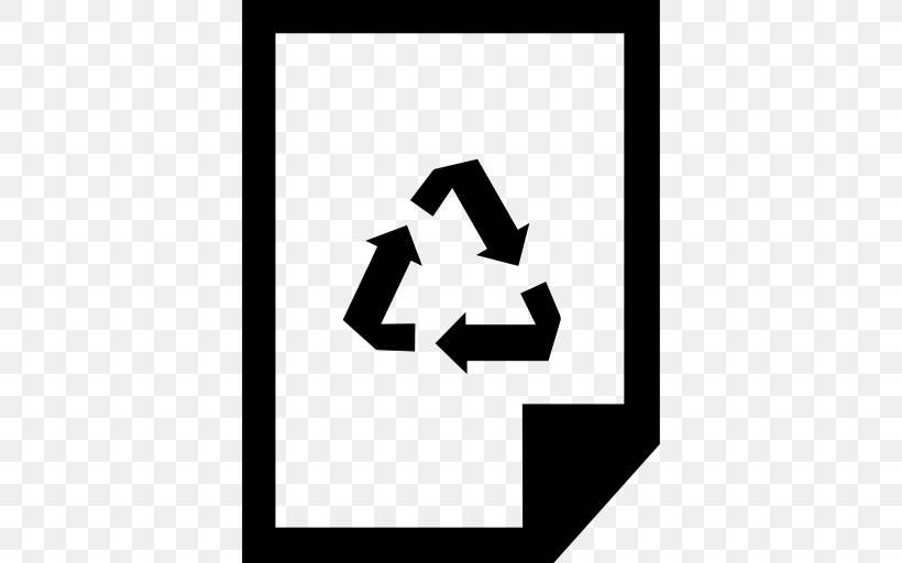Paper Recycling Recycling Symbol Recycling Codes, PNG, 512x512px, Paper, Area, Black, Black And White, Brand Download Free