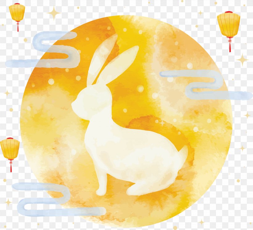 Mid-Autumn Festival Moon Rabbit Poster Illustration, PNG, 3113x2829px, Midautumn Festival, Cartoon, Change, Cuteness, Festival Download Free