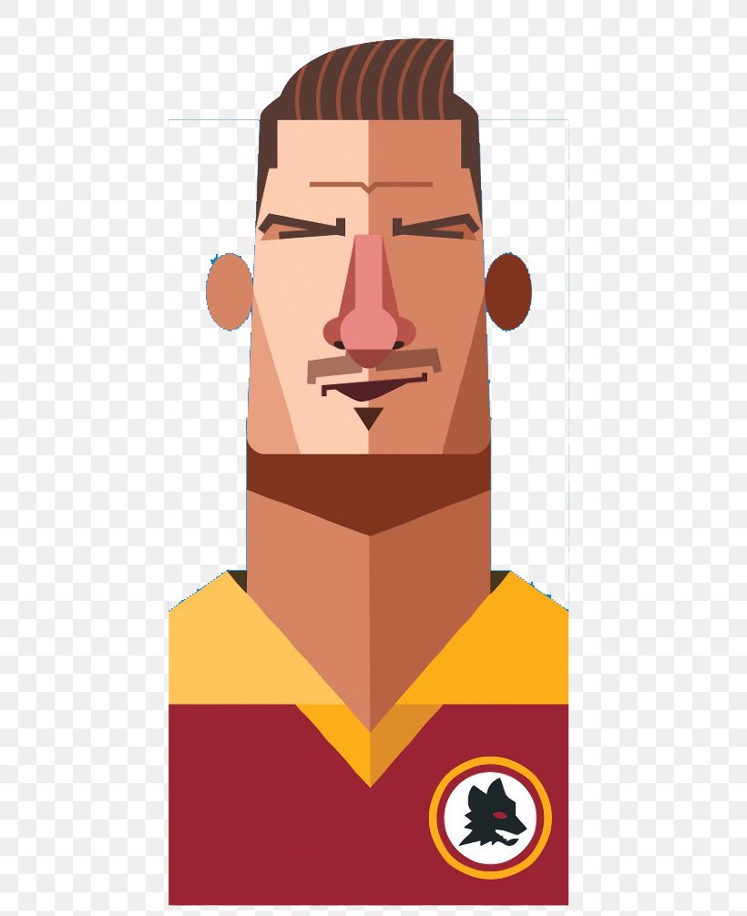 A.S. Roma Football Player Playmaker Illustration, PNG, 595x1006px, As Roma, Art, Cartoon, Facial Hair, Fictional Character Download Free