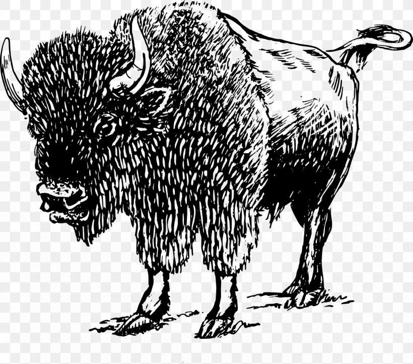 American Bison Drawing Clip Art, PNG, 1280x1128px, American Bison, Bison, Black And White, Bull, Cattle Like Mammal Download Free