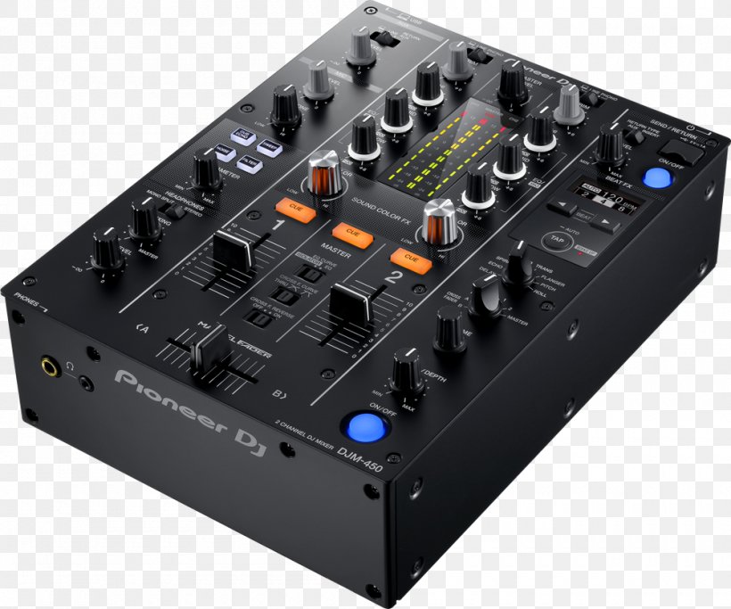 DJ Mixer Pioneer DJ DJM-450 Audio Mixers, PNG, 1000x833px, Dj Mixer Pioneer Dj Djm450, Audio, Audio Equipment, Audio Mixers, Cdj Download Free