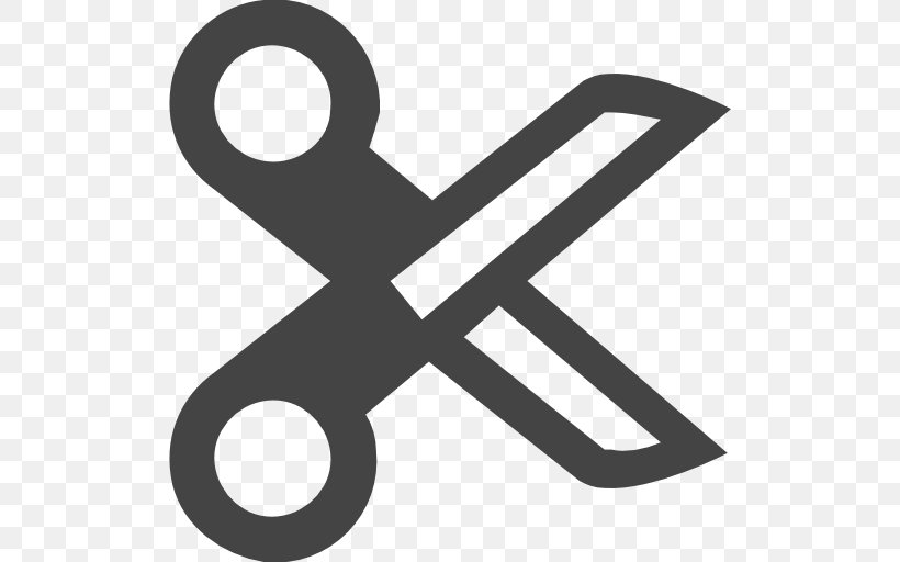 Scissors Symbol, PNG, 512x512px, Scissors, Black And White, Button, Cutting Hair, Flat Design Download Free
