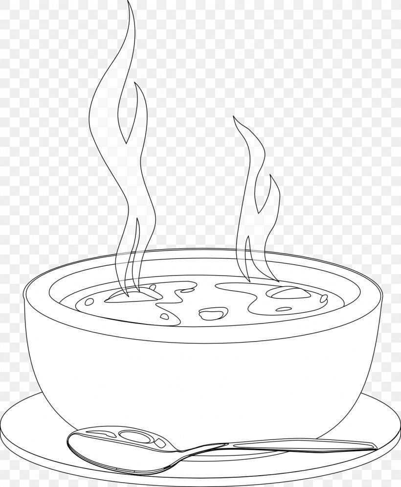 Drawing Minestrone Soup Potage Line Art, PNG, 1331x1616px, Drawing, Artwork, Black And White, Dish, Drinkware Download Free