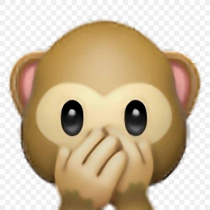 Emojipedia Sticker Monkey, PNG, 1024x1024px, Emoji, Apple Color Emoji, Carnivoran, Cartoon, Ear Download Free