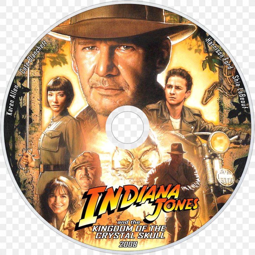 Harrison Ford Indiana Jones And The Kingdom Of The Crystal Skull Henry Jones, Sr. Film, PNG, 1000x1000px, Harrison Ford, Crystal Skull, Dvd, Film, Film Poster Download Free
