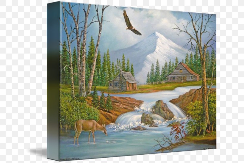 Landscape Painting Greeting & Note Cards Art Birthday, PNG, 650x548px, Painting, Albert Bierstadt, Art, Birthday, Canvas Download Free