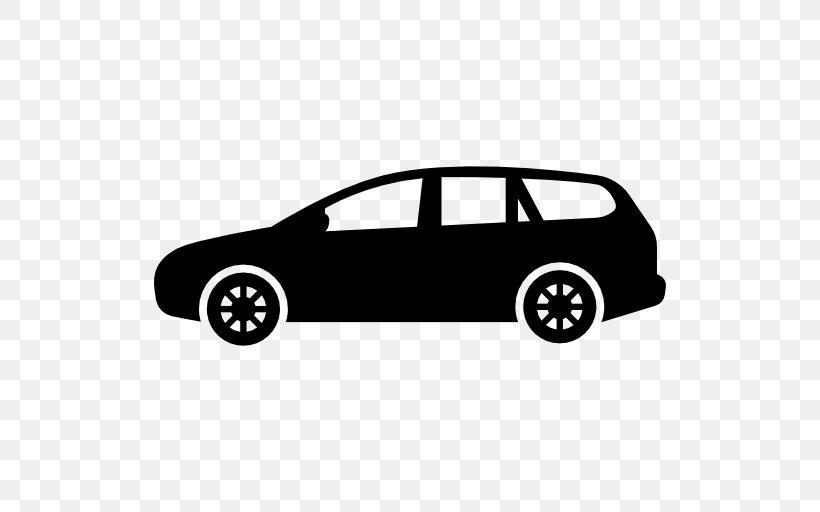 City Car Sport Utility Vehicle Volkswagen Minivan, PNG, 512x512px, Car, Automotive Design, Automotive Exterior, Black, Black And White Download Free