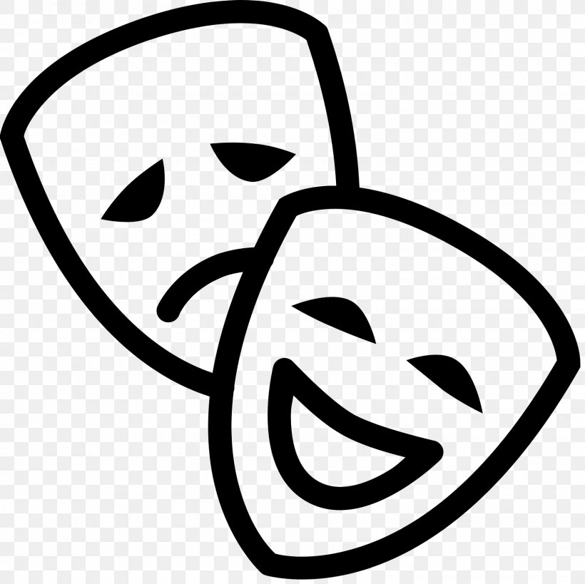 Mask Cinema Theatre Clip Art, PNG, 1600x1600px, Mask, Art, Black And White, Cinema, Emotion Download Free