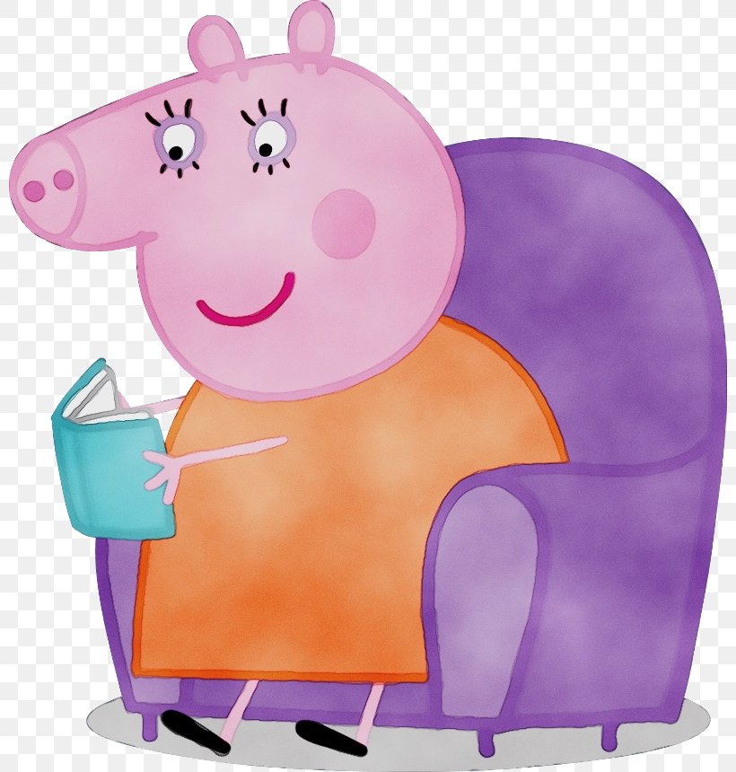 Domestic Pig Cartoon Drawing Illustration, PNG, 800x860px, Pig, Animation, Art, Cartoon, Chair Download Free