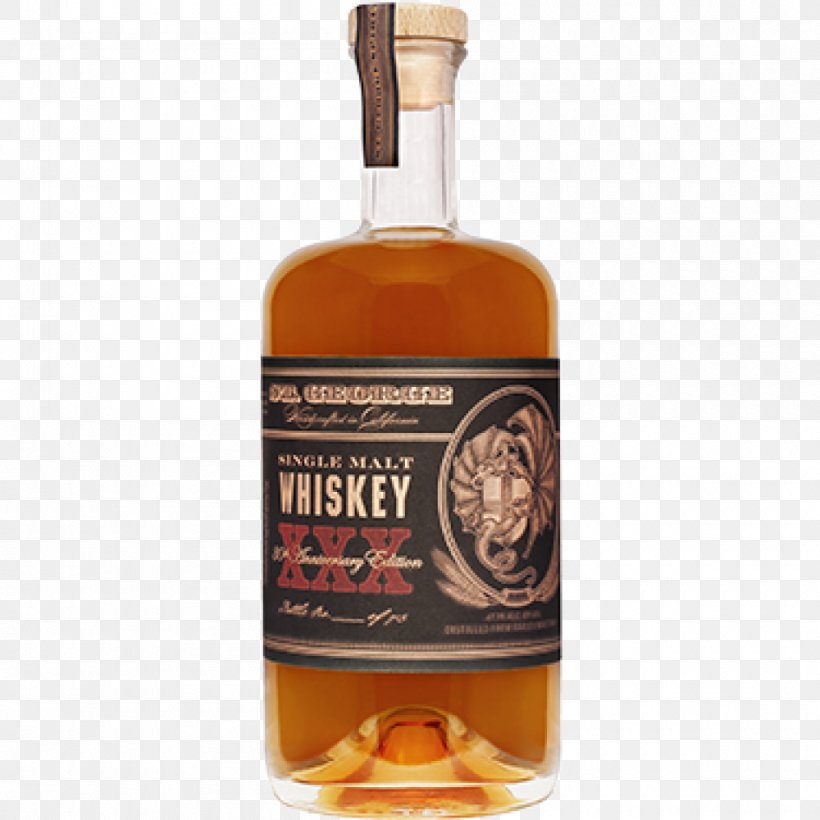 Liqueur Bourbon Whiskey Single Malt Whisky St. George Spirits, PNG, 1000x1000px, Liqueur, Alcohol Proof, Alcoholic Beverage, Bottled In Bond, Bourbon Whiskey Download Free