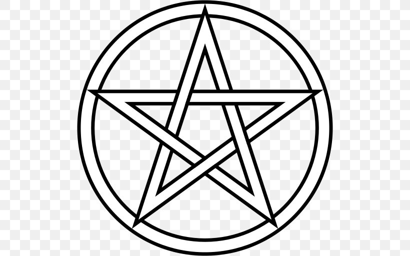 Pentacle Pentagram Wicca Drawing Symbol, PNG, 512x512px, Pentacle, Area, Baphomet, Black And White, Classical Element Download Free
