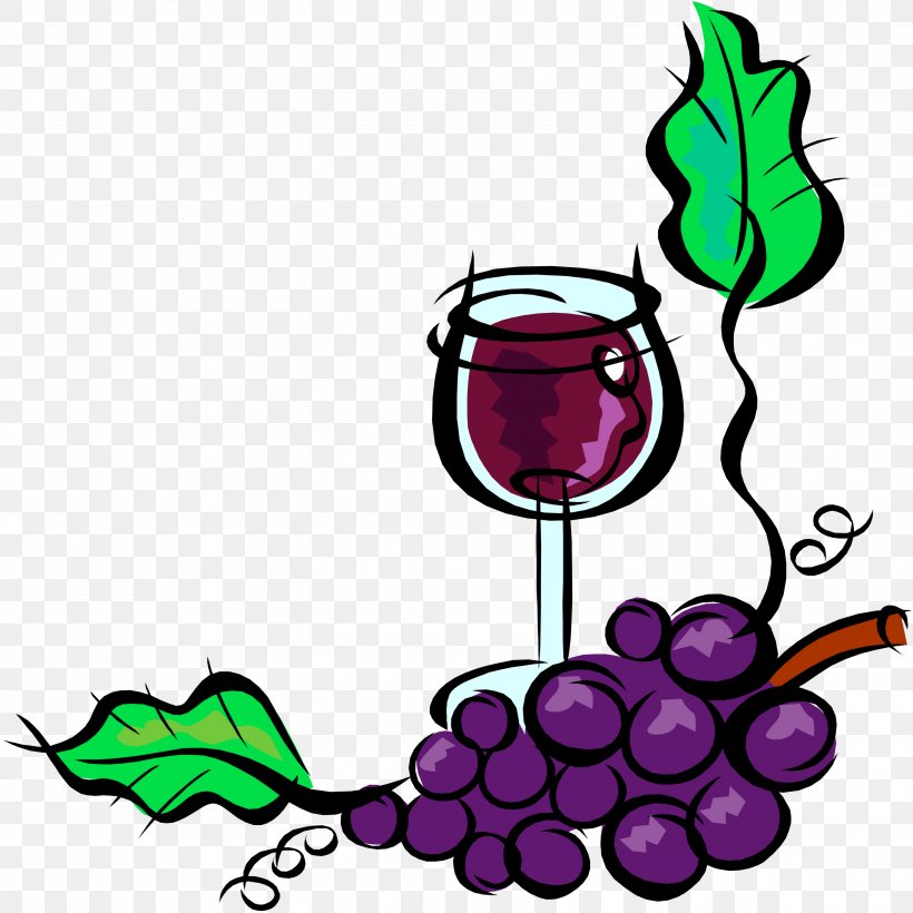 Wine Glass, PNG, 3000x3000px, Grape, Drink, Drinkware, Glass, Grapevine Family Download Free