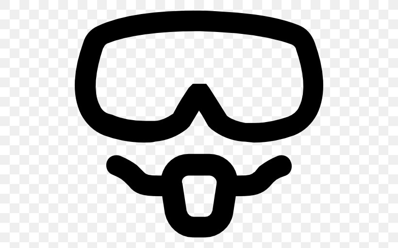 Glasses Goggles Black And White Diving & Snorkeling Masks Clip Art, PNG, 512x512px, Glasses, Black And White, Diving Snorkeling Masks, Eyewear, Goggles Download Free