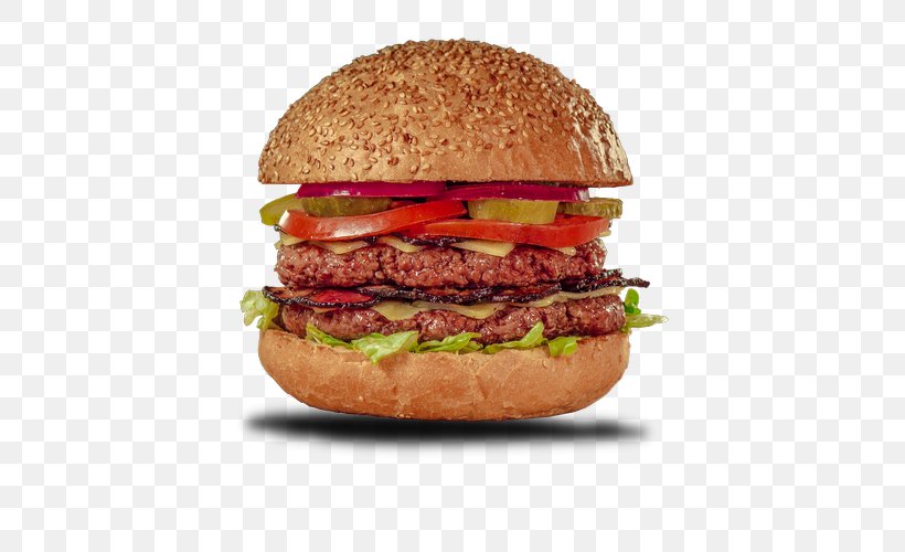 Cheeseburger Buffalo Burger Whopper Slider Breakfast Sandwich, PNG, 500x500px, Cheeseburger, American Food, Breakfast, Breakfast Sandwich, Buffalo Burger Download Free