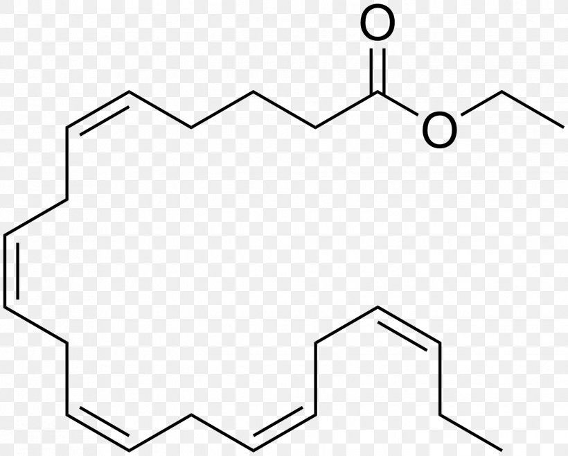 Ethyl Eicosapentaenoic Acid Omega-3 Fatty Acids Ethyl Group, PNG, 1424x1143px, Eicosapentaenoic Acid, Acid, Area, Black, Black And White Download Free