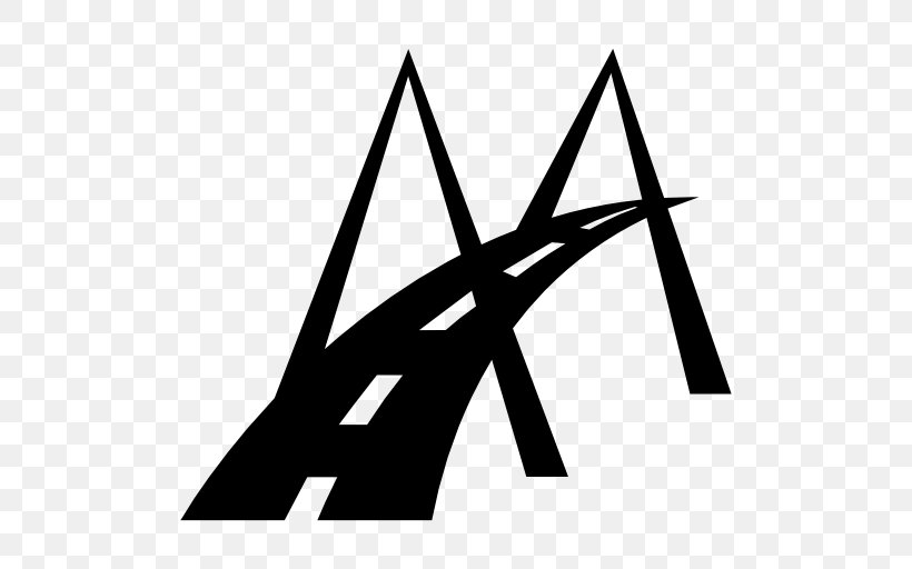 Road Symbol Bridge, PNG, 512x512px, Road, Architectural Engineering, Area, Black, Black And White Download Free