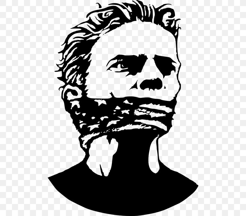 Fighting Words Freedom Of Speech Political Freedom Clip Art, PNG, 502x720px, Fighting Words, Art, Black And White, Drawing, Face Download Free