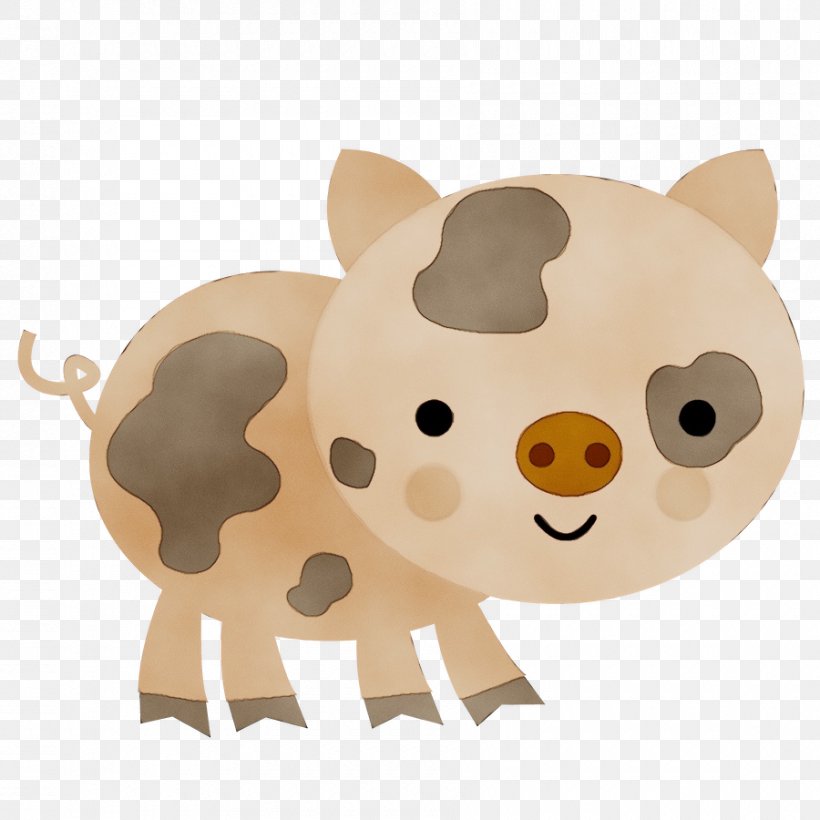 Pig Snout, PNG, 900x900px, Watercolor, Animal Figure, Beige, Cartoon, Fawn Download Free