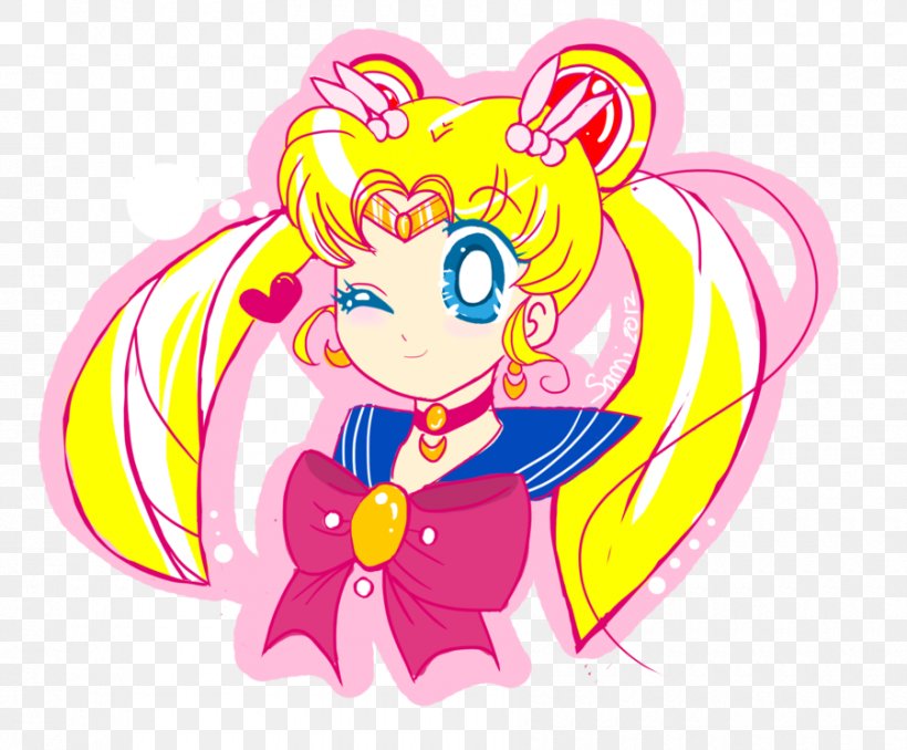 Sailor Moon Chibiusa Sailor Jupiter Fan Art ChibiChibi, PNG, 900x745px, Watercolor, Cartoon, Flower, Frame, Heart Download Free