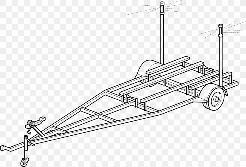 Boat Trailers Clip Art, PNG, 1920x1309px, Boat Trailers, Axle, Black And White, Boat, Campervans Download Free