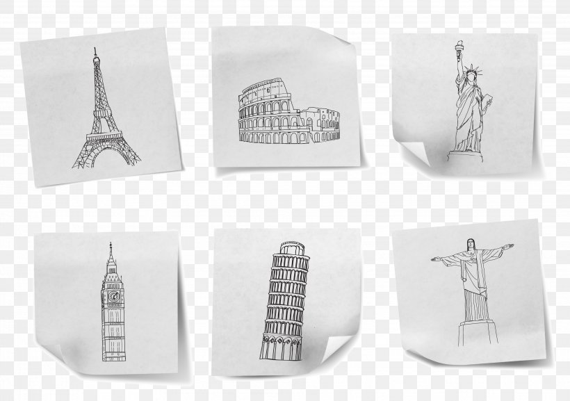 Paper Drawing Photography Royalty-free, PNG, 3663x2580px, Paper, Architecture, Black And White, Brand, Drawing Download Free