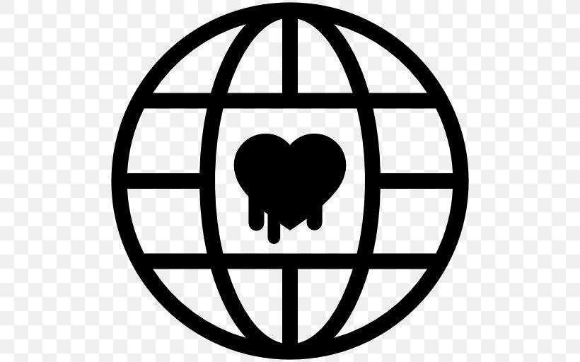 Earth Symbol Globe World, PNG, 512x512px, Earth, Area, Black And White, Earth Symbol, Globe Download Free