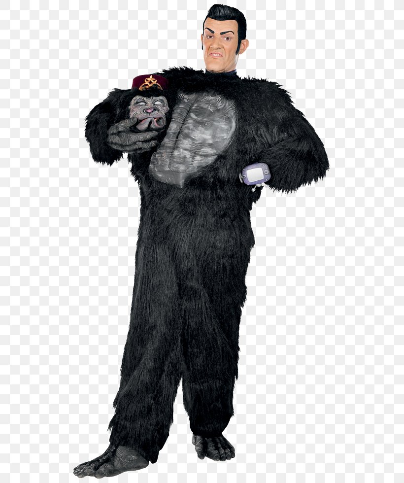 Gorilla Robbie Rotten LazyTown Sportacus Nick Jr., PNG, 550x980px, Gorilla, Ape, Character, Costume, Disguise Download Free