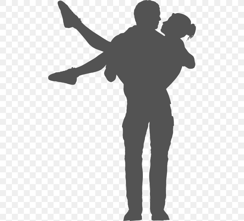 Silhouette Clip Art, PNG, 498x744px, Silhouette, Arm, Black And White, Couple, Hand Download Free