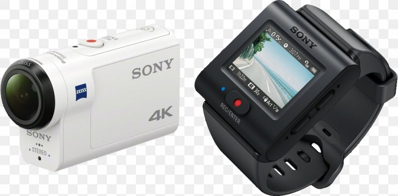 Action Camera Sony Action Cam FDR-X3000 4K Resolution Live Preview Video Cameras, PNG, 1128x556px, 4k Resolution, Action Camera, Camcorder, Camera, Camera Accessory Download Free