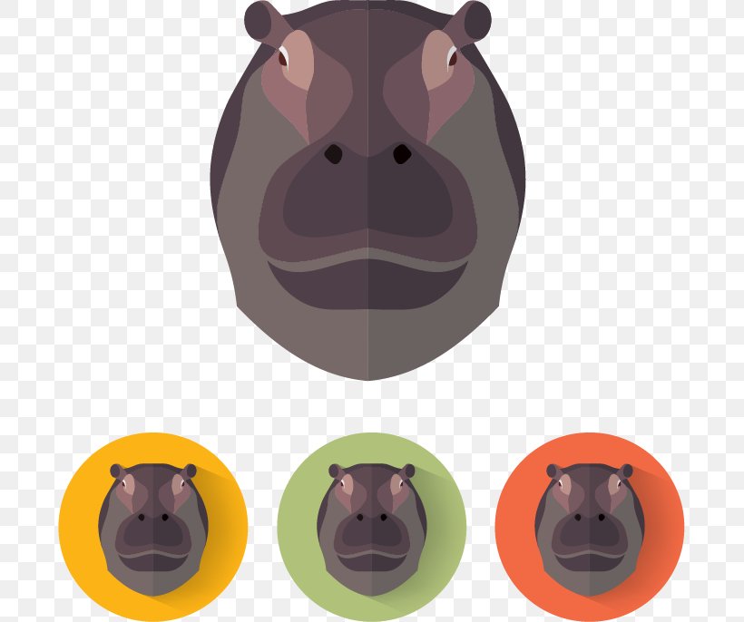 Hippopotamus Photography Illustration, PNG, 691x686px, Hippopotamus, Carnivoran, Photography, Shutterstock, Snout Download Free