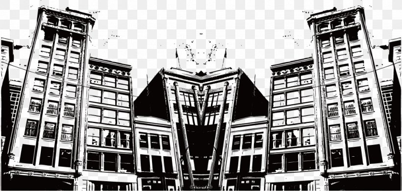 Building Silhouette Brush, PNG, 1026x489px, Building, Architecture, Black And White, Brand, Brush Download Free