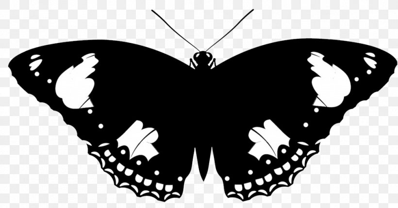 Butterfly Insect Silhouette Clip Art, PNG, 1004x527px, Butterfly, Arthropod, Black And White, Brush Footed Butterfly, Butterflies And Moths Download Free