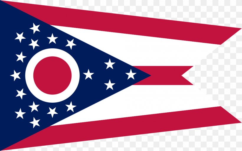 Flag Of Ohio Flag Of The United States State Flag, PNG, 1000x625px, Ohio, Area, Brand, Flag, Flag Of Ohio Download Free