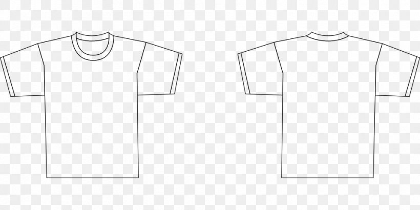 T-shirt Collar Logo, PNG, 960x480px, Tshirt, Black And White, Brand, Clothing, Collar Download Free