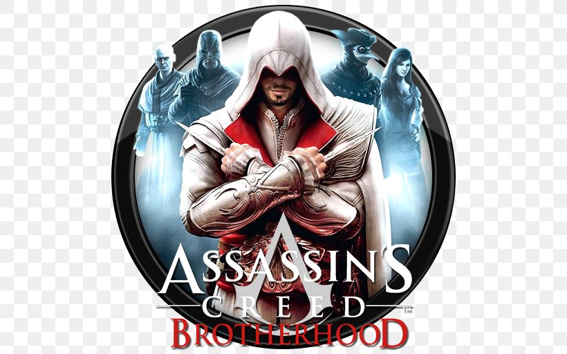 Assassin's Creed: Brotherhood Assassin's Creed III Assassin's Creed IV: Black Flag Ezio Auditore, PNG, 512x512px, Ezio Auditore, Album Cover, Assassins, Fictional Character, Playstation 3 Download Free