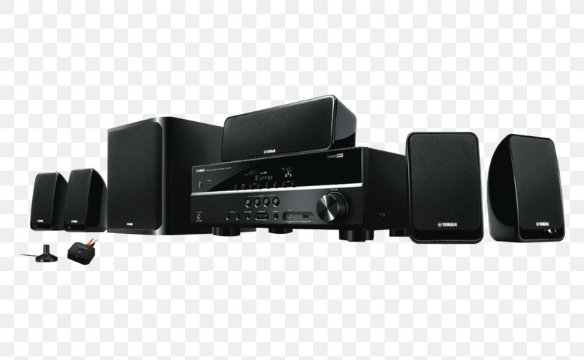 Home Theater Systems YAMAHA YHT-1810 Black AV Receiver 5.1 Surround Sound Yamaha Corporation Yamaha YHT298 3d Receiver And Speaker Package 110, PNG, 773x505px, 51 Surround Sound, Home Theater Systems, Audio, Audio Equipment, Audio Receiver Download Free