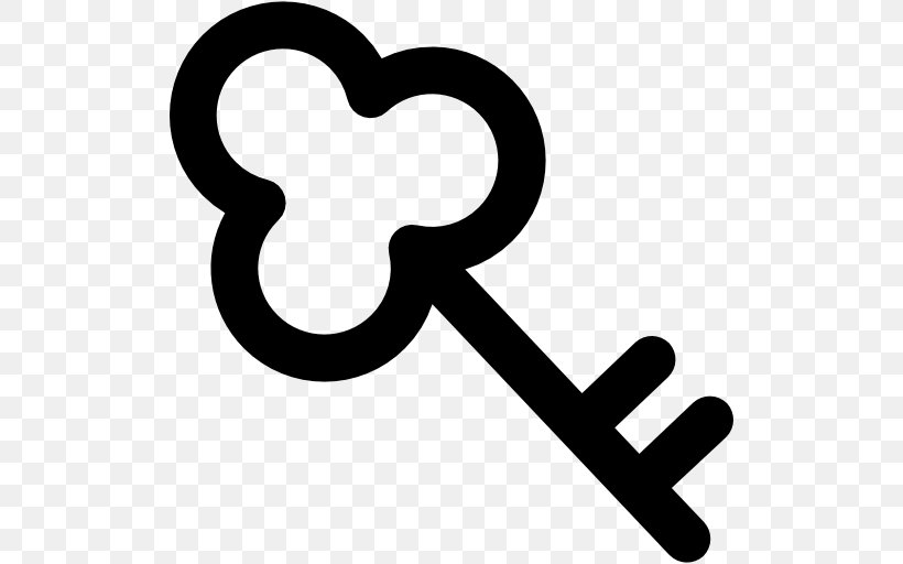 Key, PNG, 512x512px, Tool, Area, Black And White, Heart, Key Download Free